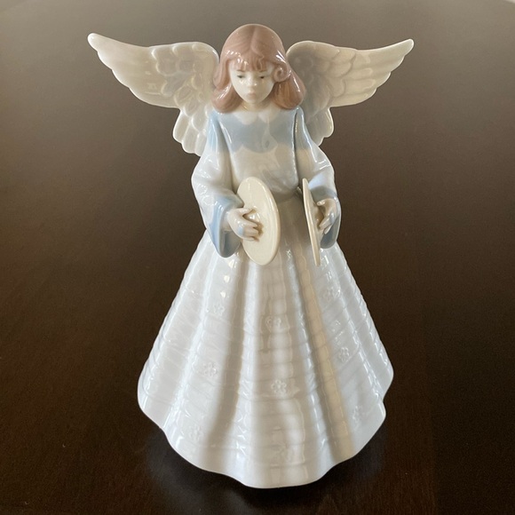 Lladro Tree Topper Cymbalist Angel - Number 5876